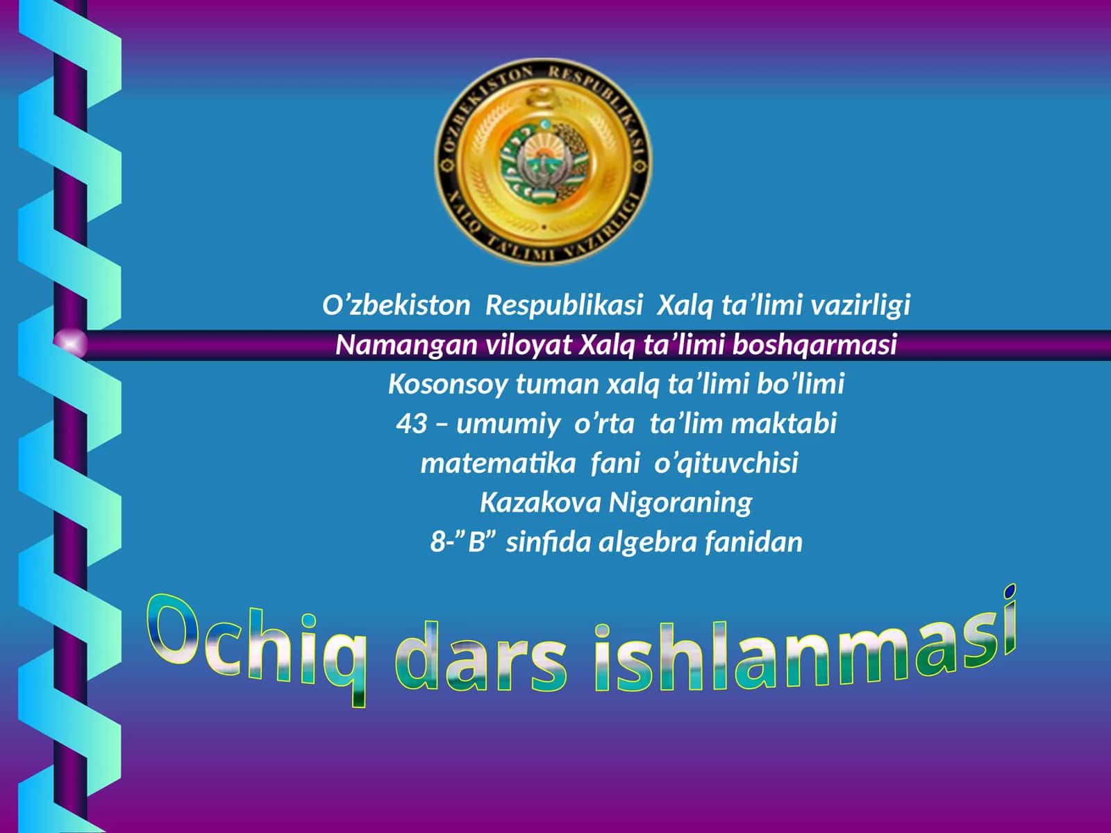 Kvadrattenglamavauningyechimlari 1