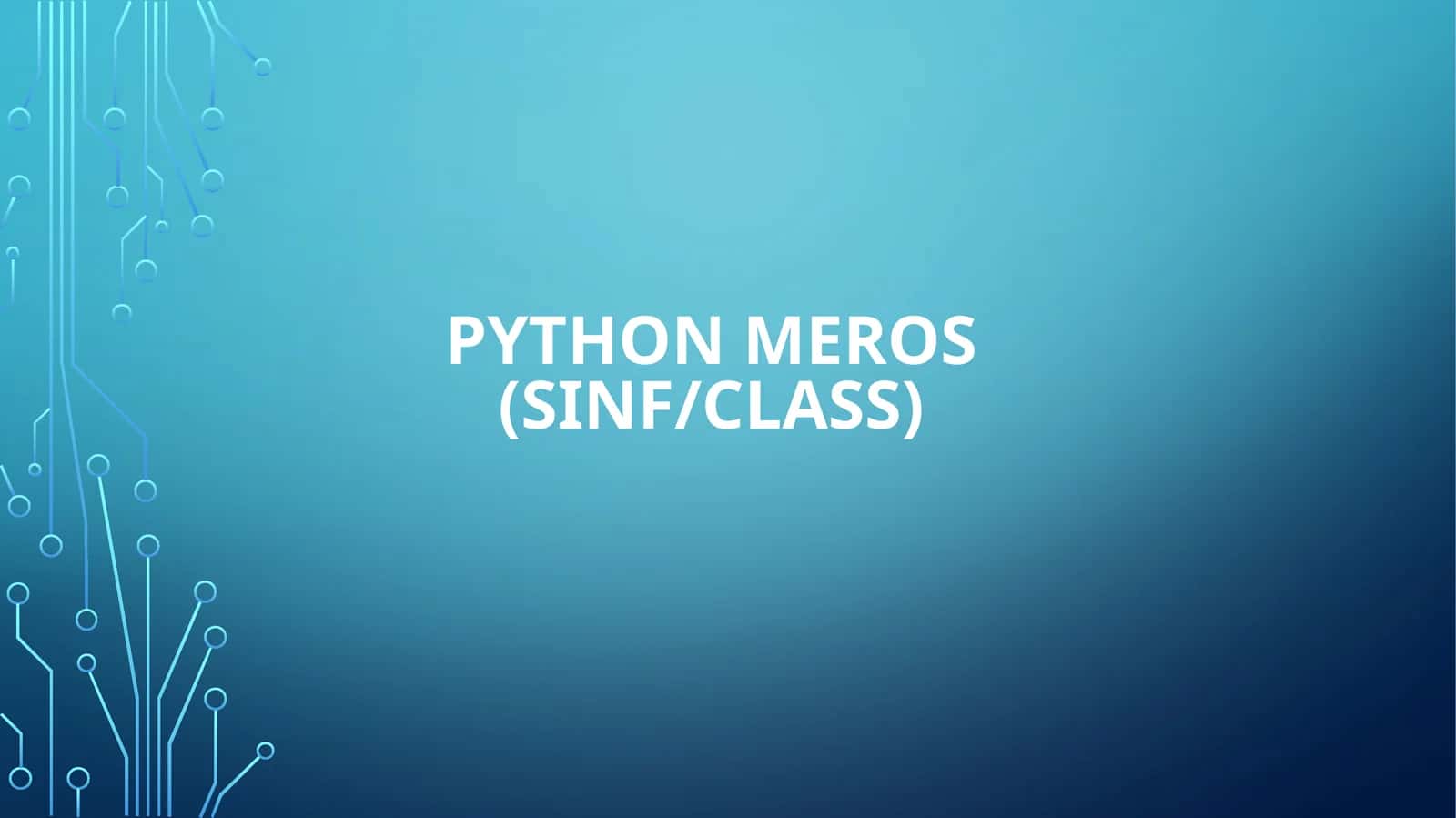 PythonMeros(Sinf/Class) 1