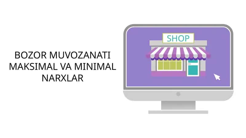 Bozor muvozanati Maksimal va Minimal Narxlar 1