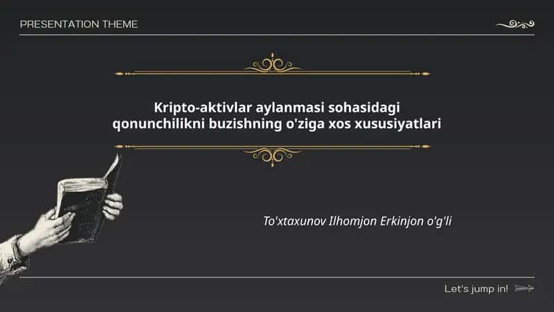Kripto-aktivlar aylanmasi sohasidagi qonunchilikni buzishning o'ziga xos xususiyatlari 1