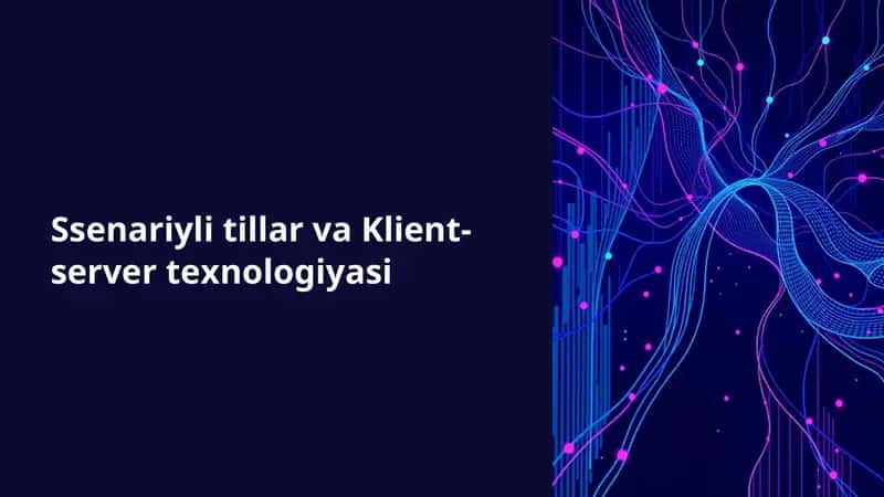 Dasturlash tillarining bir turi bo'lib, HTML, CSS va JavaScript kabi tillar ssenariyli tillarga kiradi. 1
