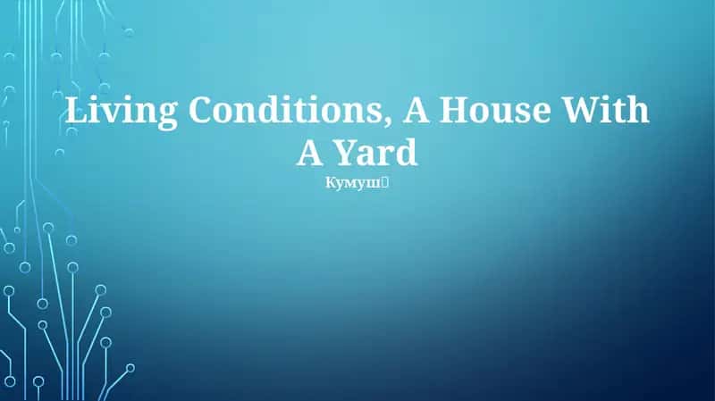 A House With A Yard 1
