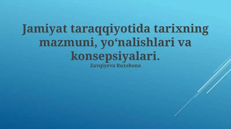 Tarix va Siyosat 1