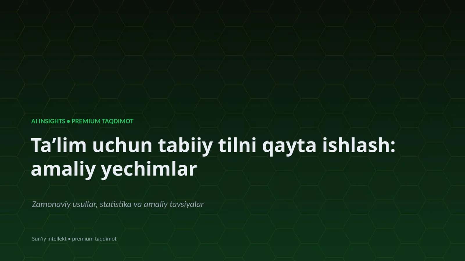 Premium Taqdimot 1