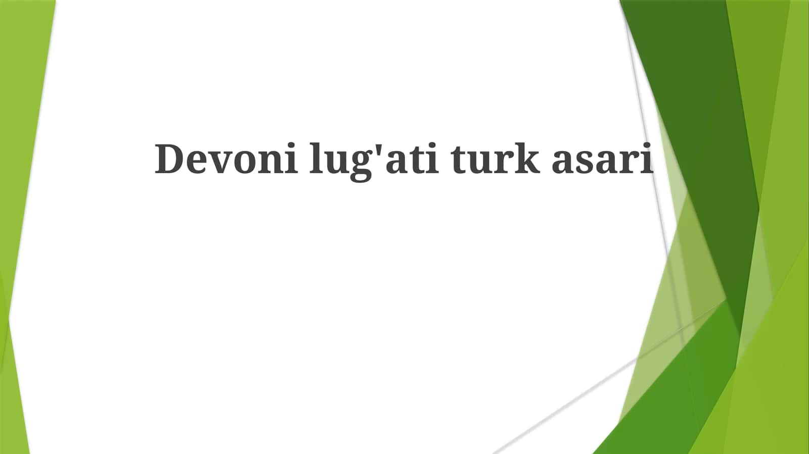 Devon davri haqida umumiy ma'lumot 1