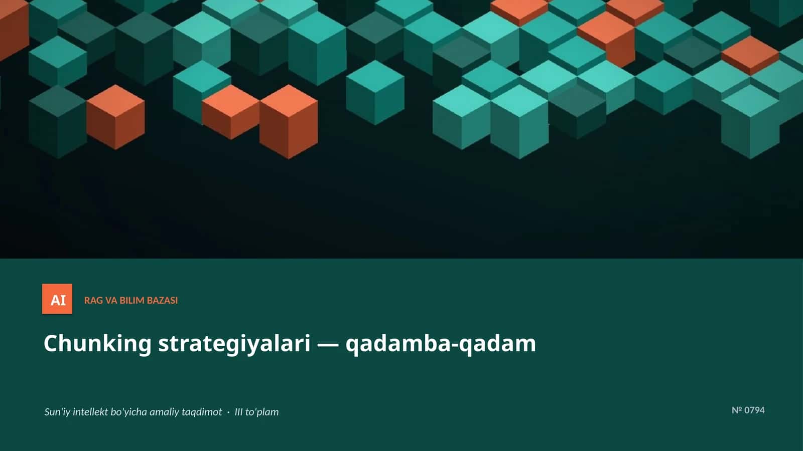Chunking strategiyalari 1
