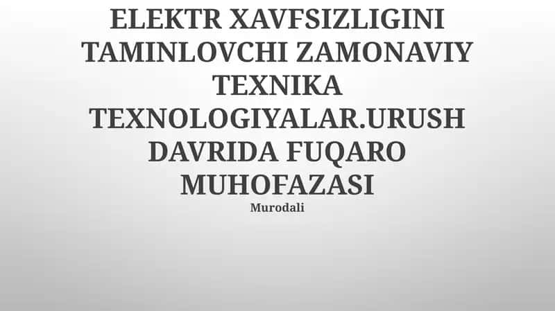 Zaxira Energetika Tizimlari va Generatorlari 1