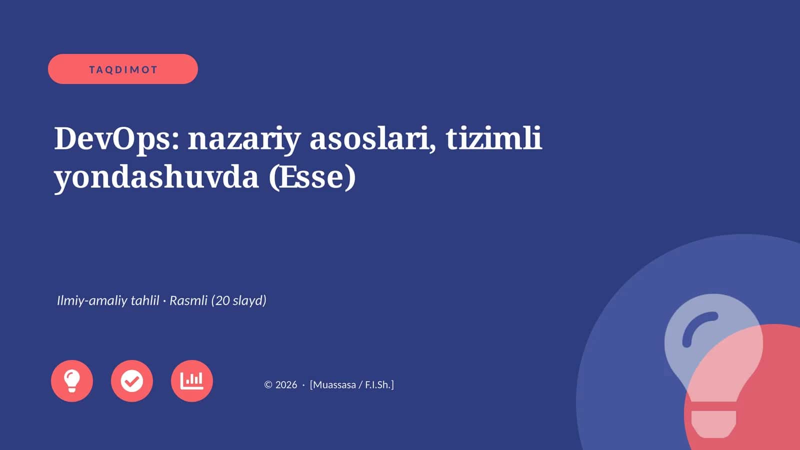 DevOps: nazariy asoslari, tizimli yondashuvda (Esse) 1