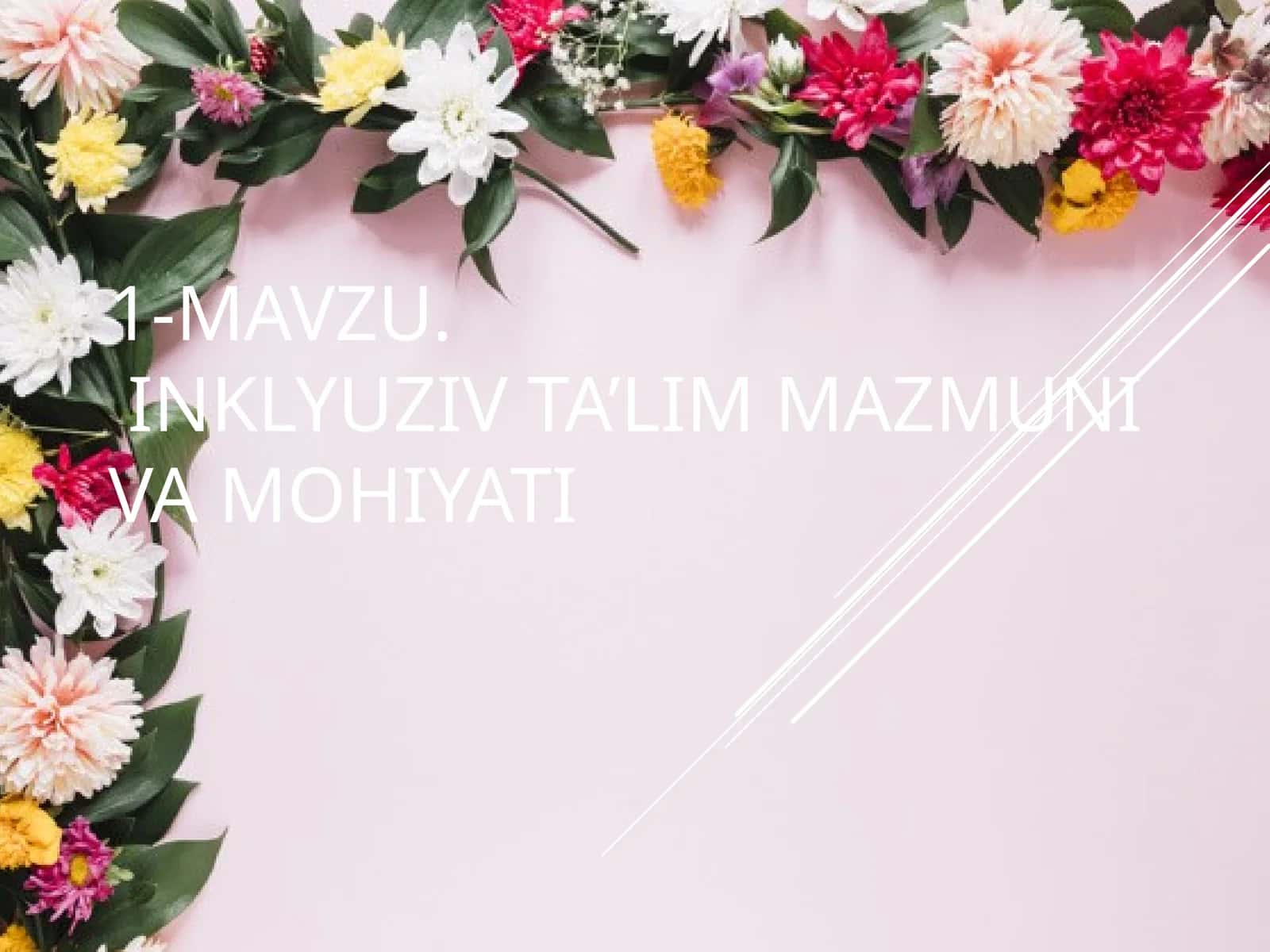 Inklyuziv ta’lim mazmuni va mohiyati 1