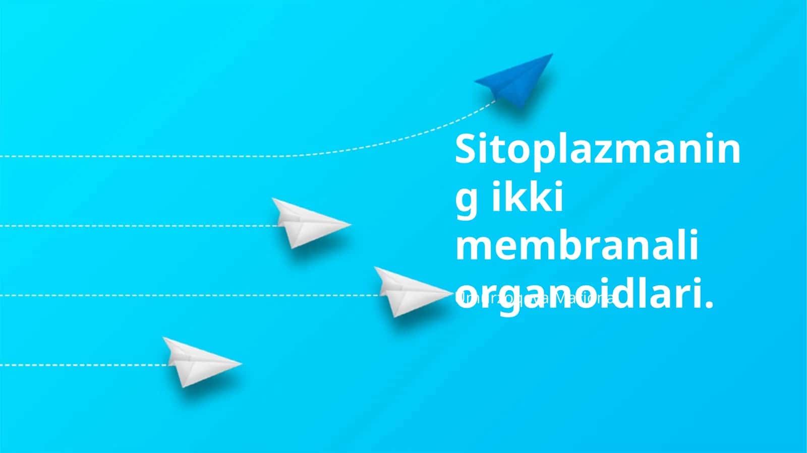 Sitoplazmaning ikki membranali organoidlari 1