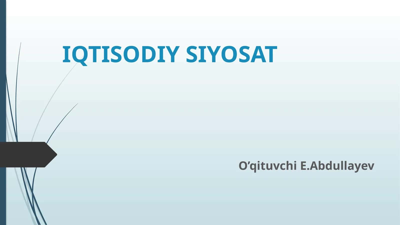 Davlat transport-logistikasi iqtisodi rivojlanishi 1