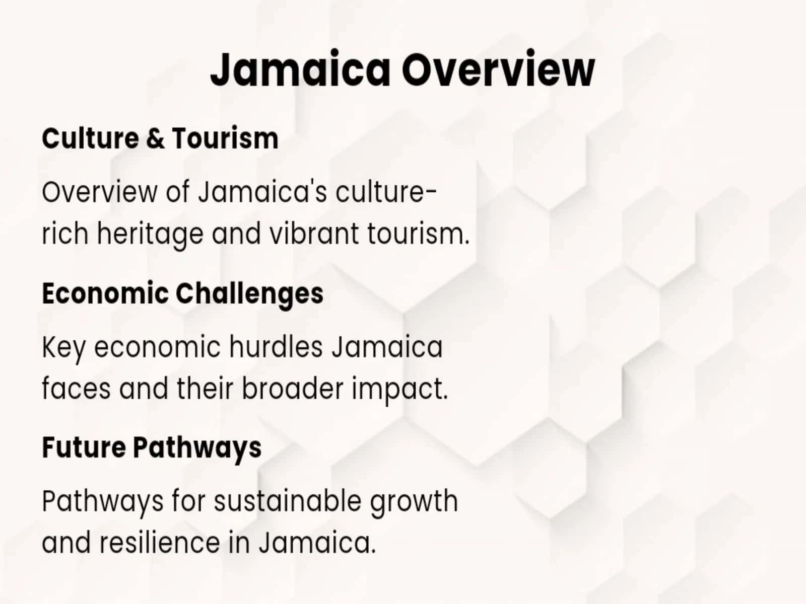 Jamaica industry - Yamayka iqtisodiyoti 1
