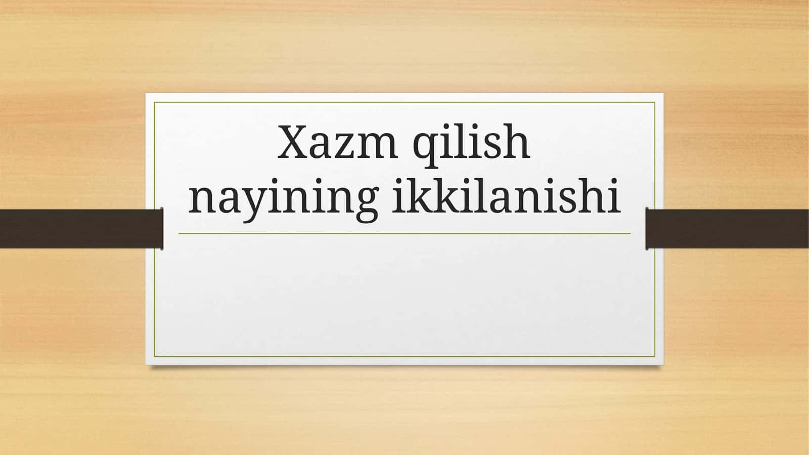 Xazmqilishnayiningikkilanishi 1
