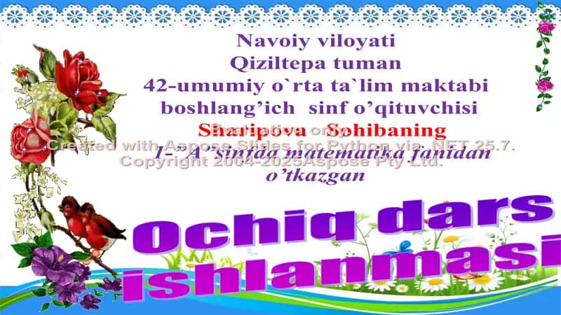 Matematika fanidan O‘quvchilarga DTS talablari asosida ta'lim berish 1