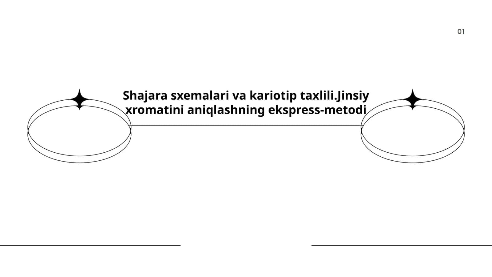 Shajara sxemalari va kariotip taxlili.Jinsiy xromatini aniqlashning ekspress-metodi 1