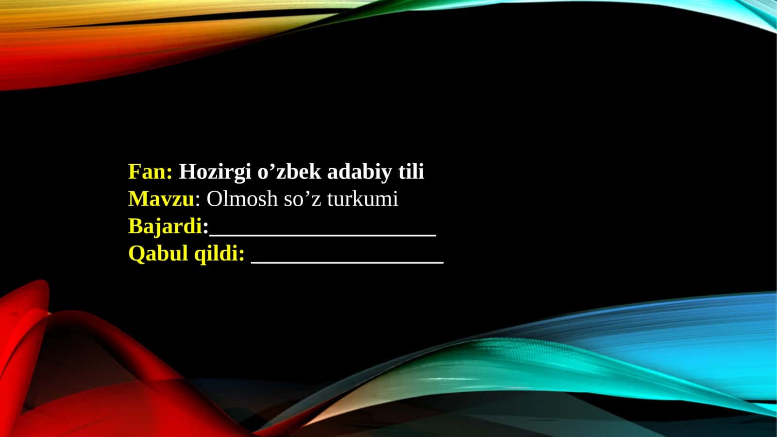 Olmosh so’z turkumi 1