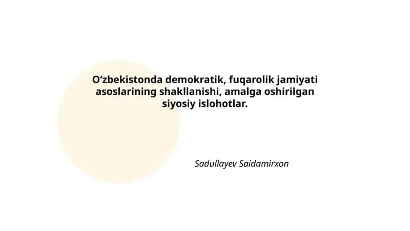 O‘zbekistonda demokratik islohotlar 1