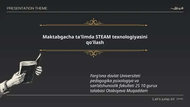 Maktabgacha ta'limda STEAM texnologiyasini qo'llash 1