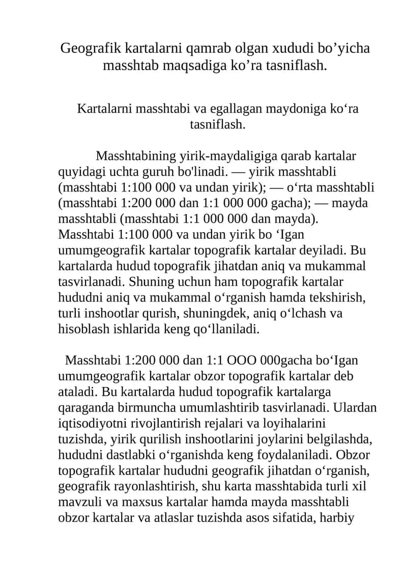 Geografik kartalar 1