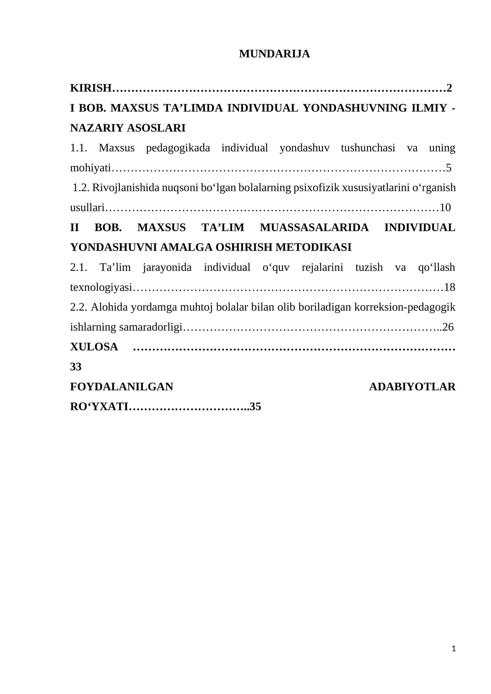 Mavzu: Maxsus pedagogikada individual yondashuv 1