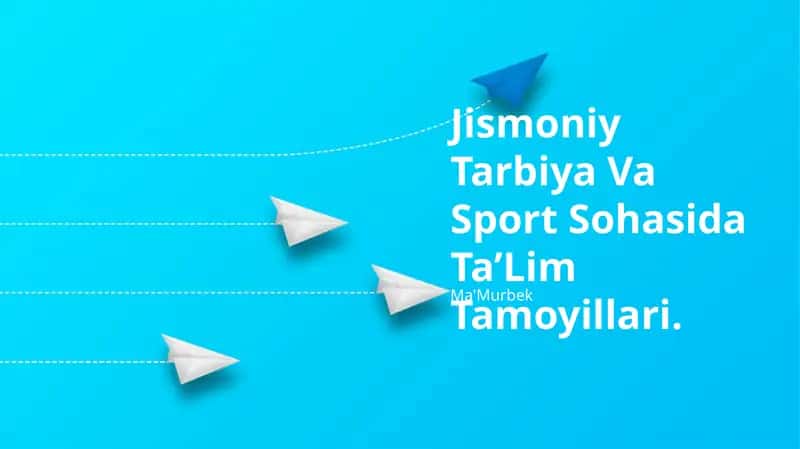 Jismoniy Tarbiya Va Sport Sohasida Ta’Lim Tamoyillari 1