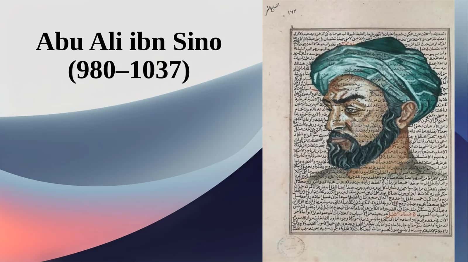 Abu Ali ibn Sino (980–1037) 1