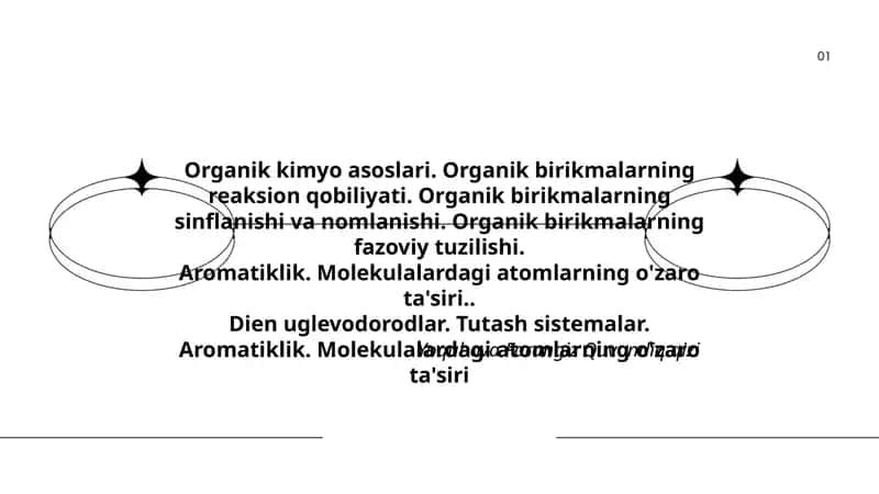 Organik kimyo asoslari 1