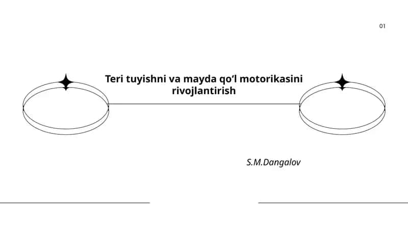 Teri tuyishni va mayda qoʻl motorikasini rivojlantirish 1