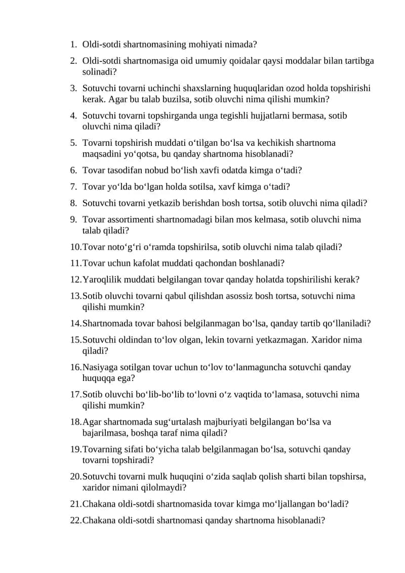 Oldi-sotdi shartnomasi 1