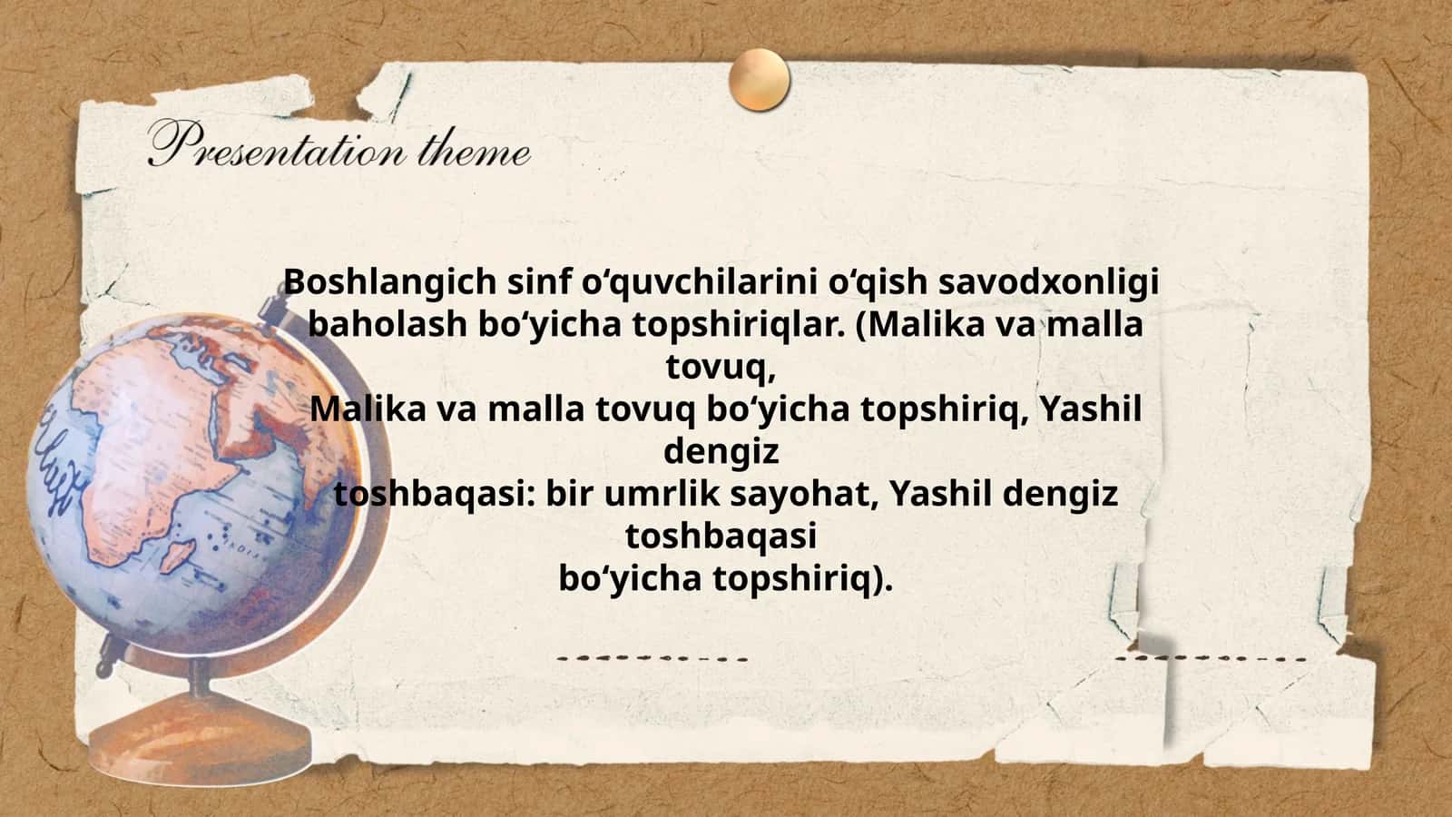 Boshlangich sinf o‘quvchilarini o‘qish savodxonligi baholash bo‘yicha topshiriqlar 1