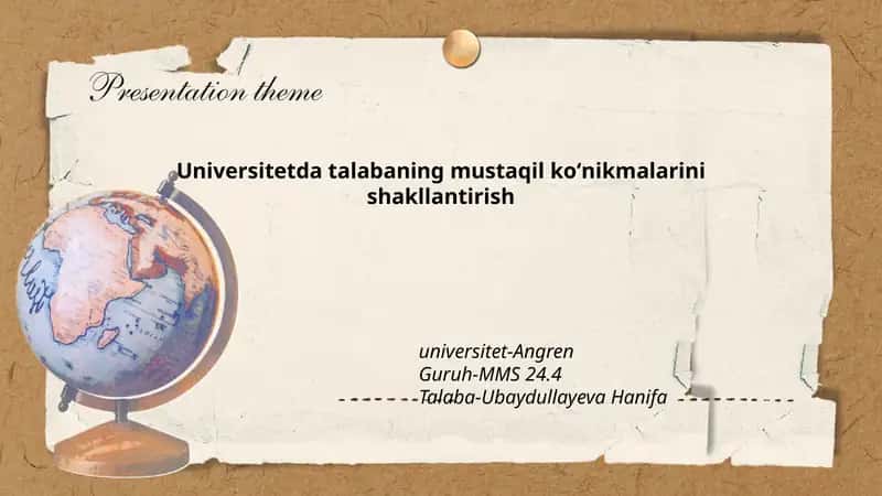 Universitetda talabaning mustaqil koʻnikmalarini shakllantirish 1