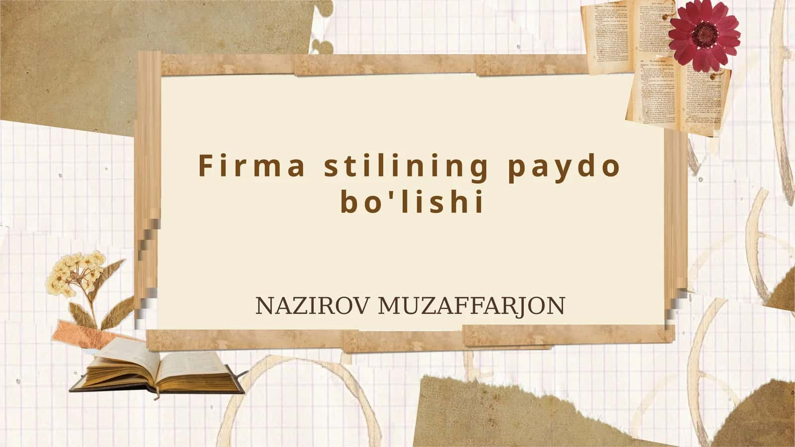 Firma Stilining Mohiyati va Ahamiyati 1