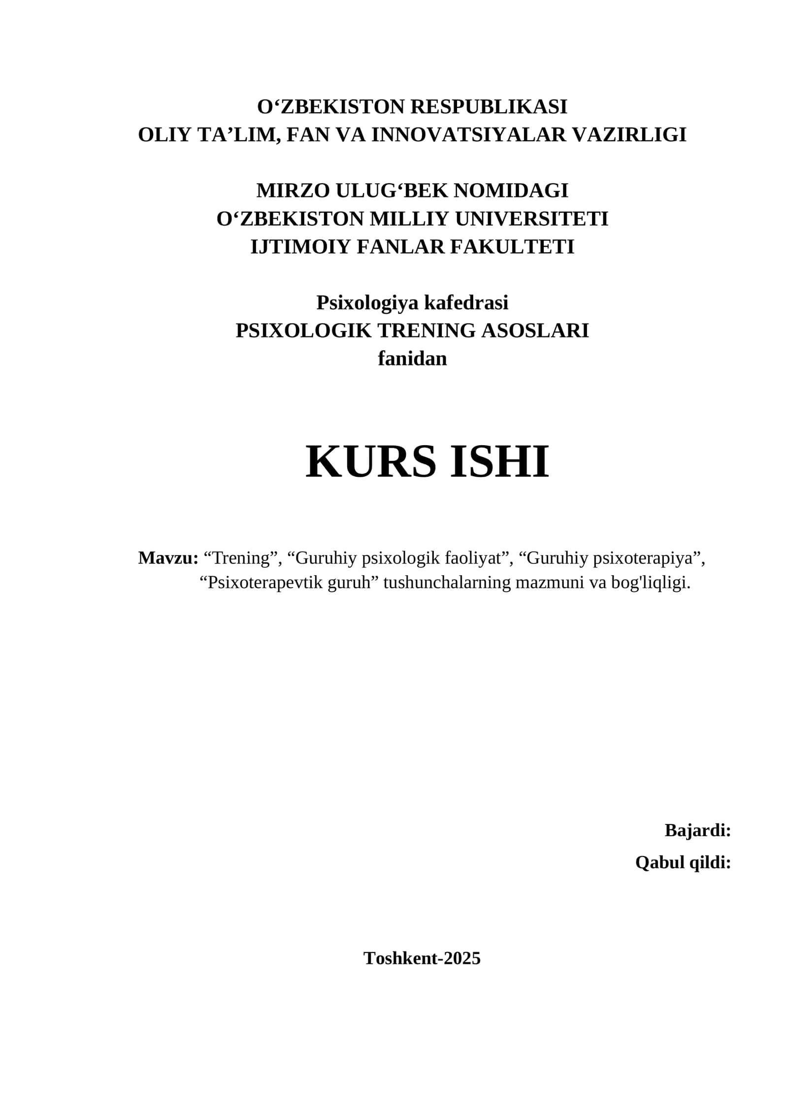 PSIXOLOGIK TRENING ASOSLARI 1