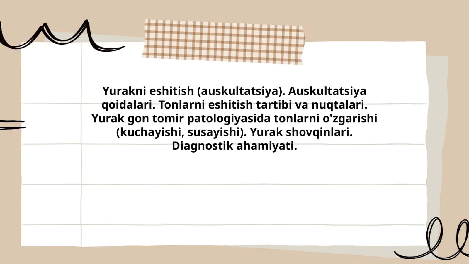 Yurakni eshitish (auskultatsiya) 1