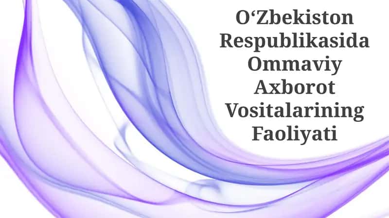 Ommaviy Axborot Vositalarining Faoliyati 1