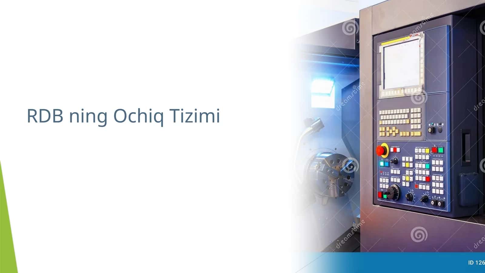 RDB ning Ochiq Tizimi 1