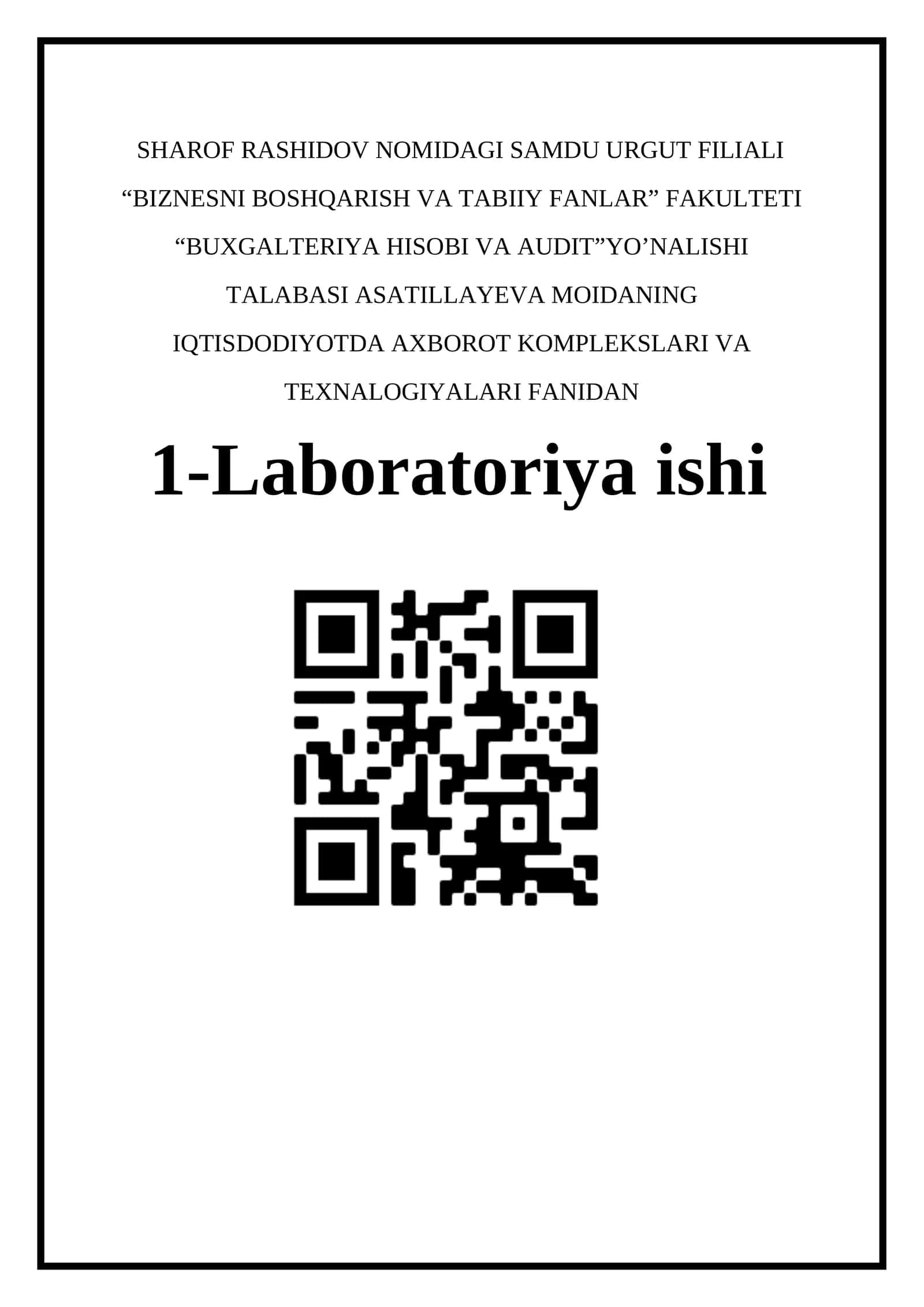 Windows OT da fayllar tizimi bilan ishlash. Fayllar va papkalar ustida amallar bajarish 1