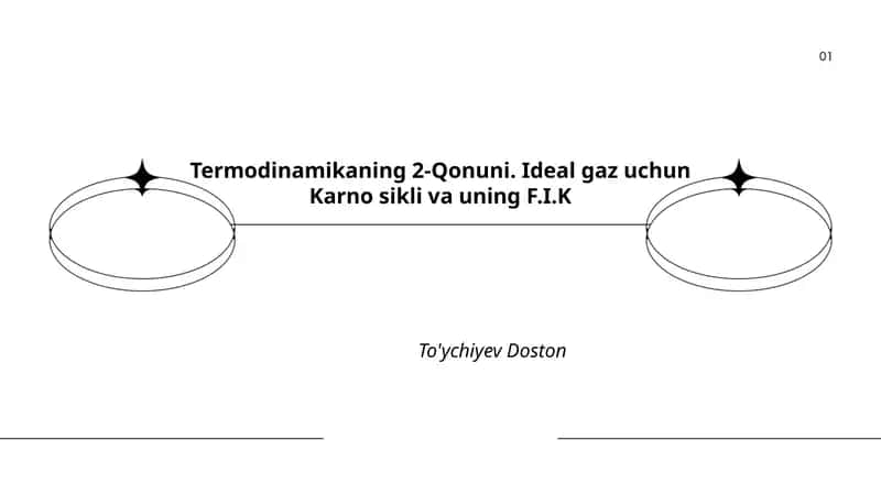 Termodinamikaning 2-Qonuni 1