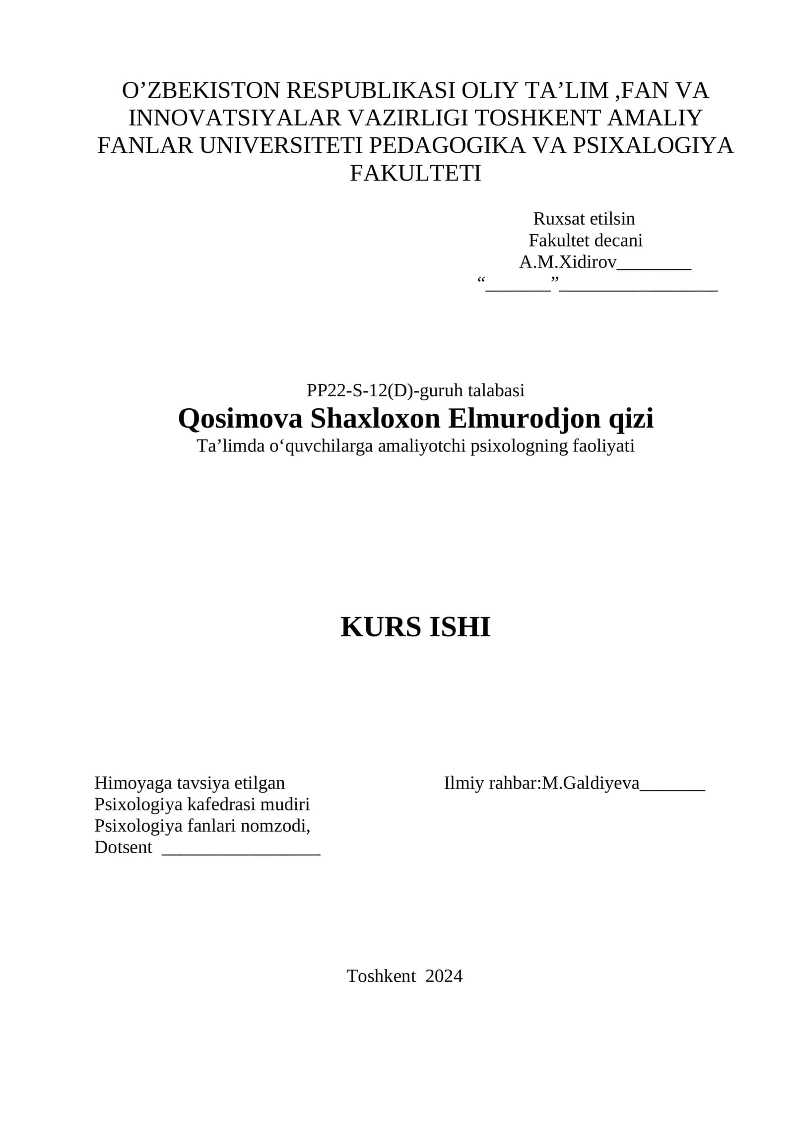 Taʼlimda oʻquvchilarga amaliyotchi psixologning faoliyati 1