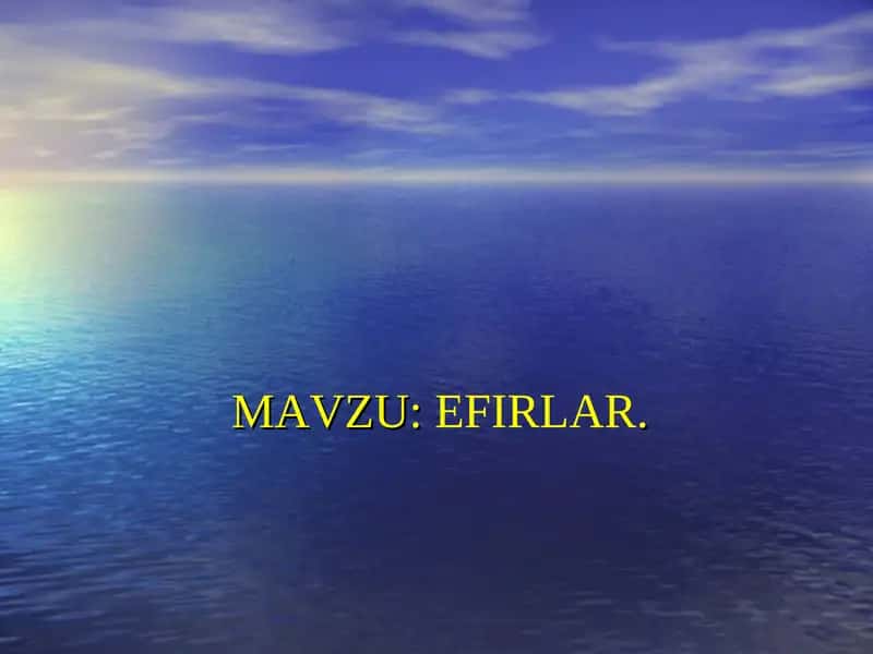 efirlar 1