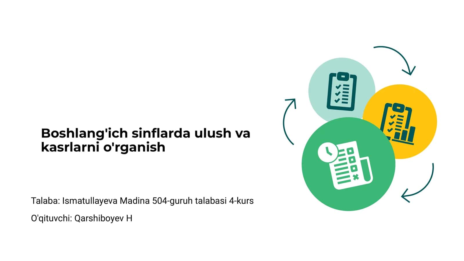 Ulush va kasr tushunchasi 1