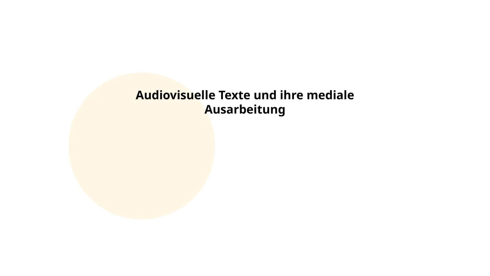 Geschichte der audiovisuellen Medien 1