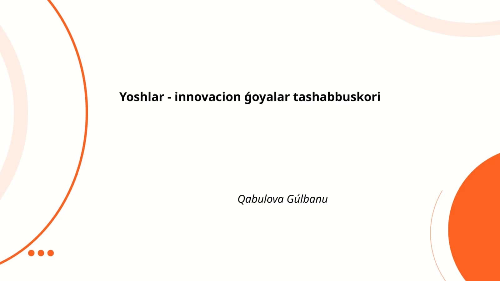Yoshlar va texnologik innovatsiyalar 1