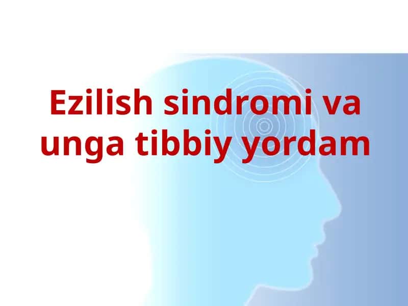 Ezilish sindromi va unga tibbiy yordam 1