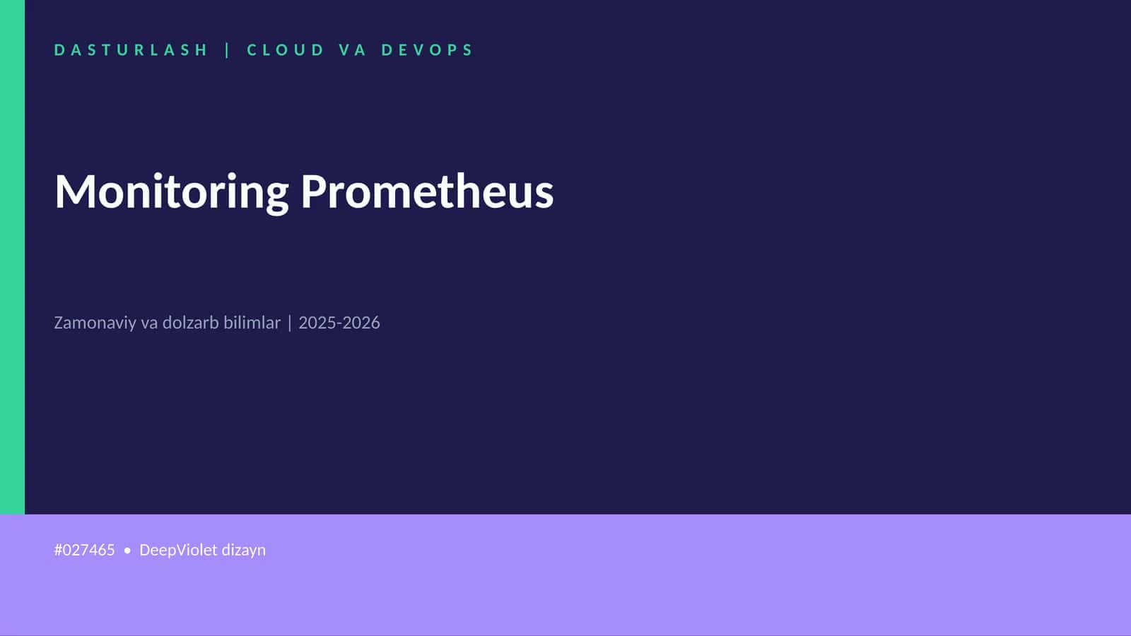 Monitoring Prometheus 1