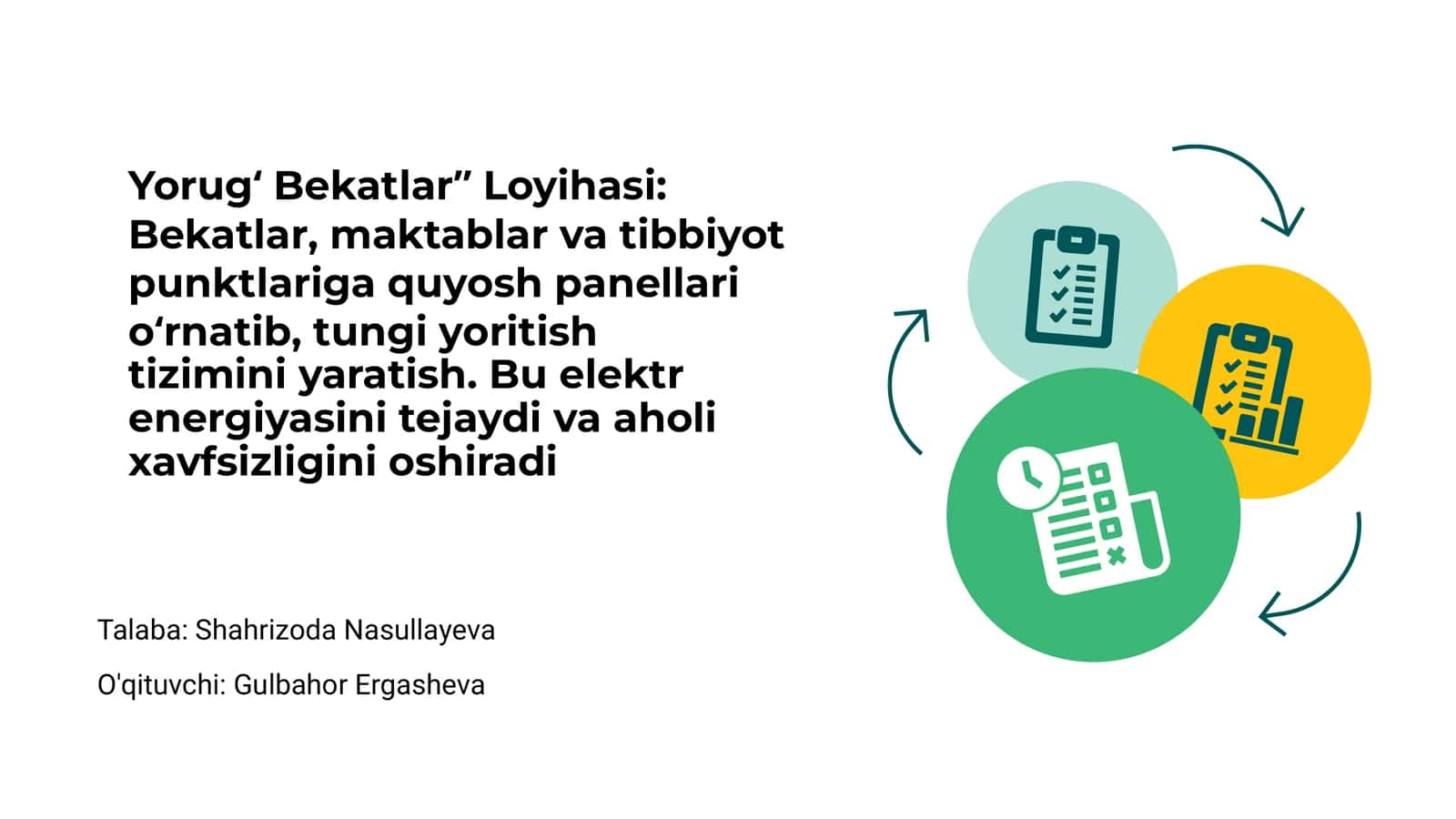 Yorug‘ Bekatlar Loyihasi 1