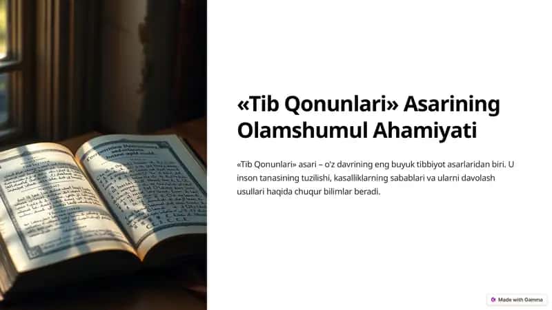 Tib Qonunlari 1