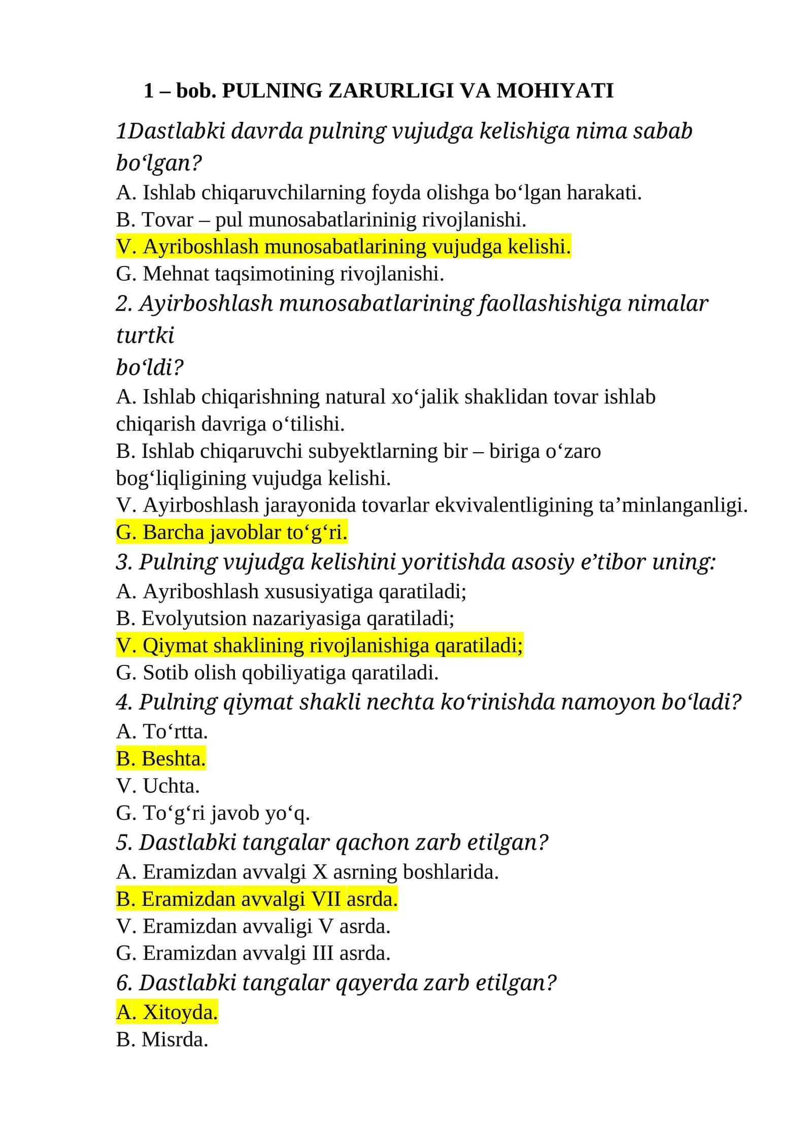 PULNING ZАRURLIGI VА MОHIYATI 1