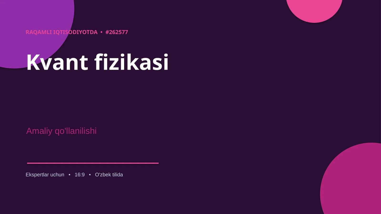 Kvant fizikasi 1