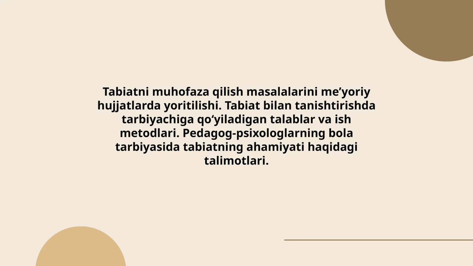 Tabiatni muhofaza qilish masalalarini meʼyoriy hujjatlarda yoritilishi 1